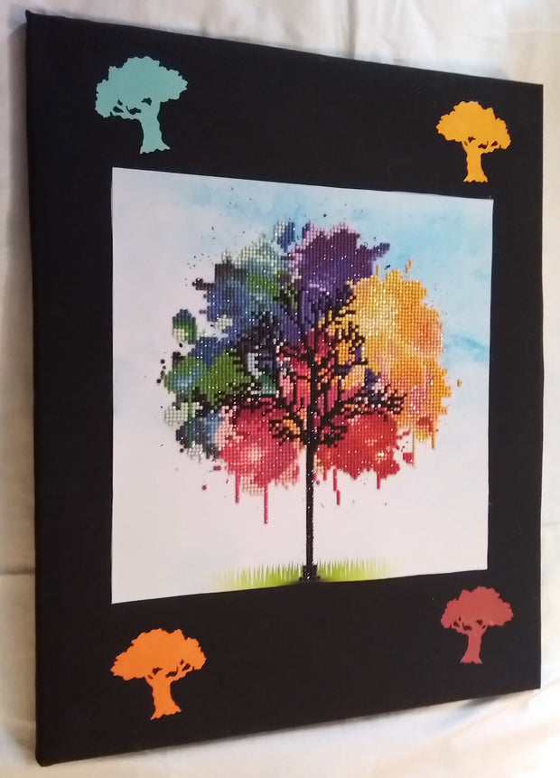 Multi colored tree picture
